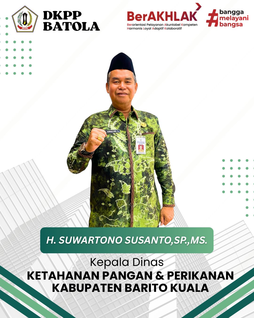 Profile Pimpinan Dinas Ketahanan Pangan dan Perikanan